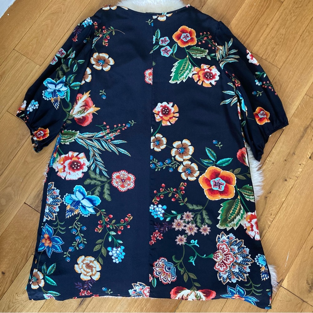 JOHNNY WAS Zorya Printed Floral Mini Dress Size L - Picture 6 of 16